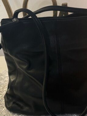 Nine West Black Leather Hobo Bag